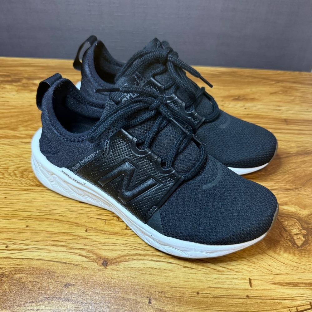 New Balance Fresh Foam Cruz Black White Running Shoes Women's 7